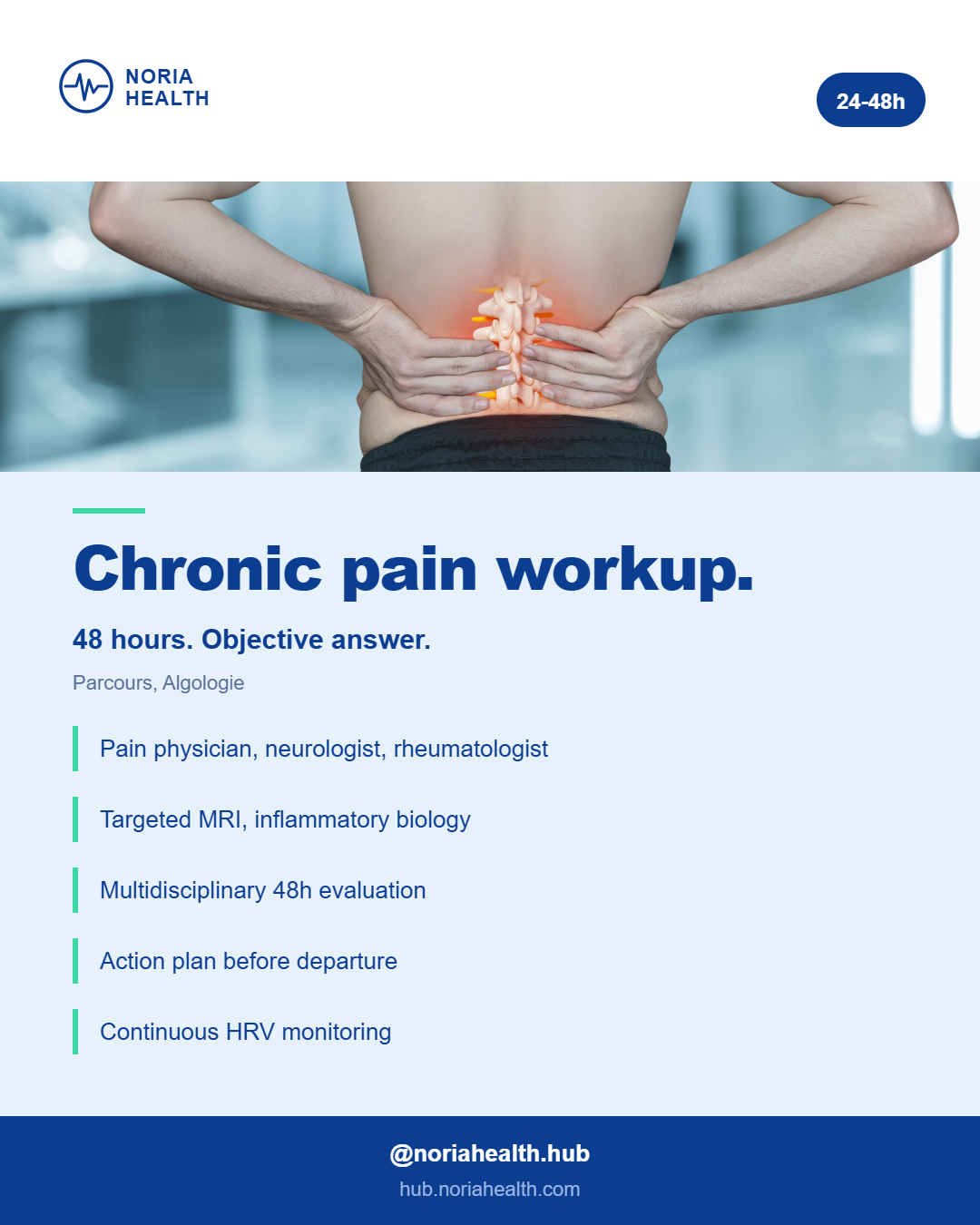 Chronic Pain Diagnostic Assessment – Noria Hub Brussels