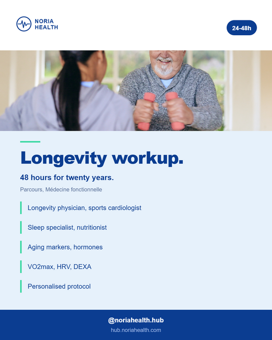 Longevity Assessment, 2 Days – Noria Hub Brussels